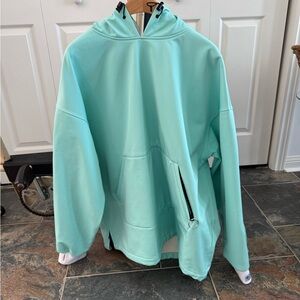 Mint Green Hoodie with Front Pocket